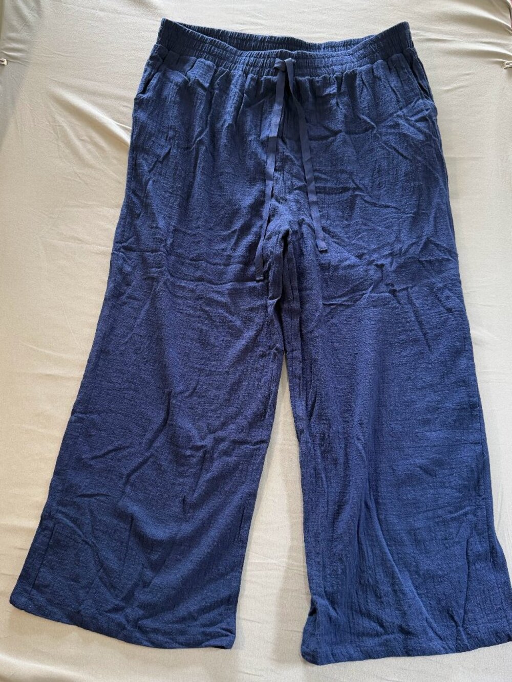 Perch by Blue Pepper Women's Pants Trousers 3X Blue Elastic Waist New W/O Tags